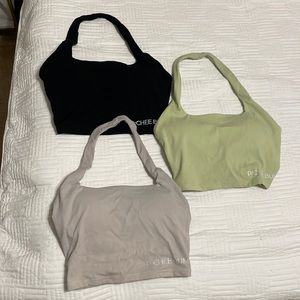 Pcheebum Halter Sports Bras